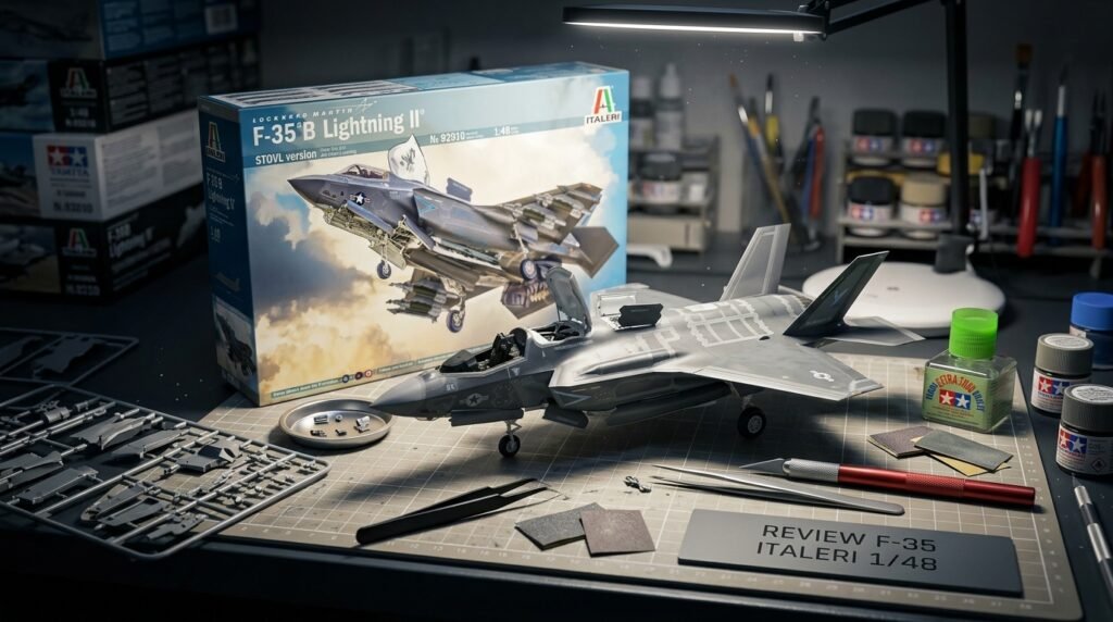 Review F-35 B Lightning II – Italeri – 1/48