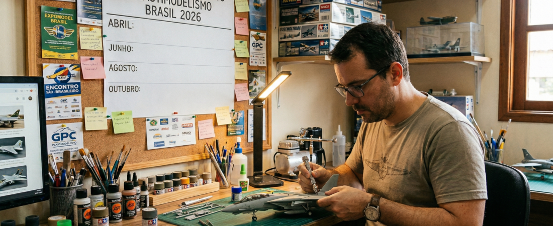 Calendário de Eventos de Plastimodelismo 2026 no Brasil | Milk Plastimodelismo