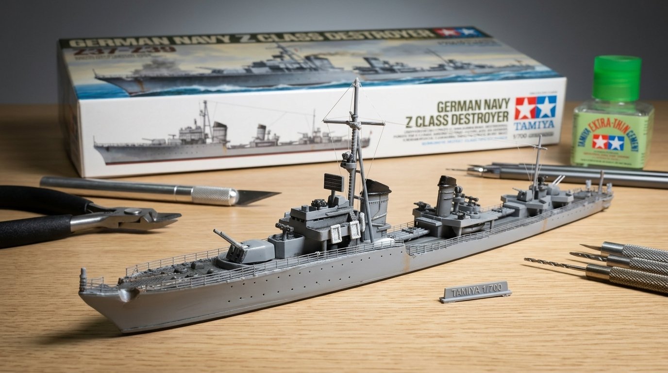 German Destroyer Z-Class Tamiya 1/700