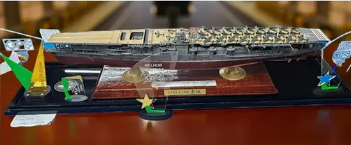 Modelos de navios expostos no 2º Open de Sorocaba