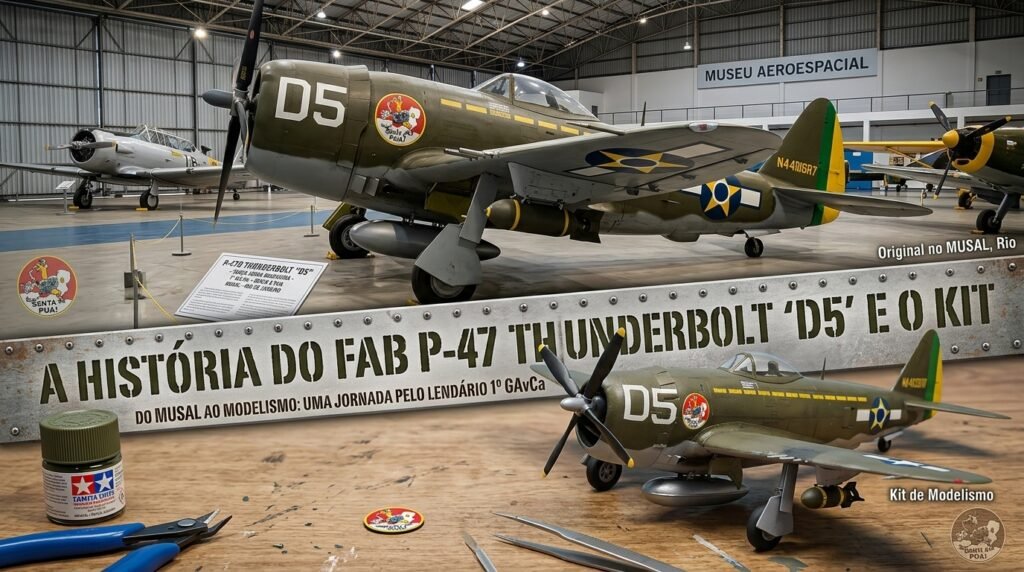 P-47 Thunderbolt da FAB D5 no Musal Rio de Janeiro.