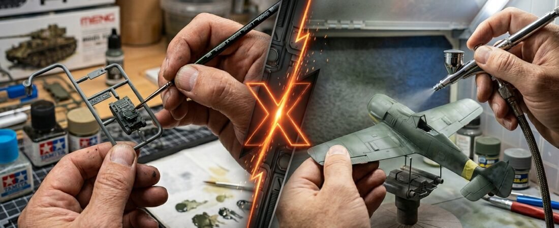 Pincel ou Aerógrafo: O Duelo do Plastimodelismo