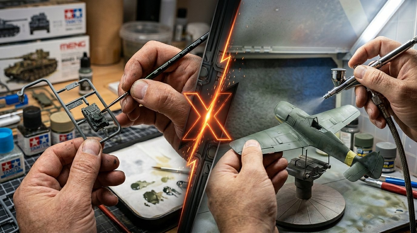 Pincel ou Aerógrafo: O Duelo do Plastimodelismo