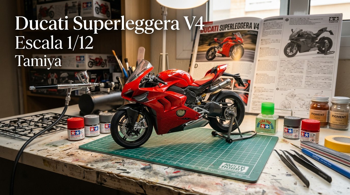 Introdução a galeria e montagem do kit Ducati Superleggera Tamiya _ Milk Plastimodelismo