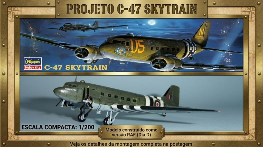 Capa C-47 Dakota Hasegawa 1/200