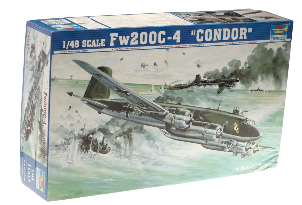Caixa do FW-200 CONDOR TRUMPETER 1/48