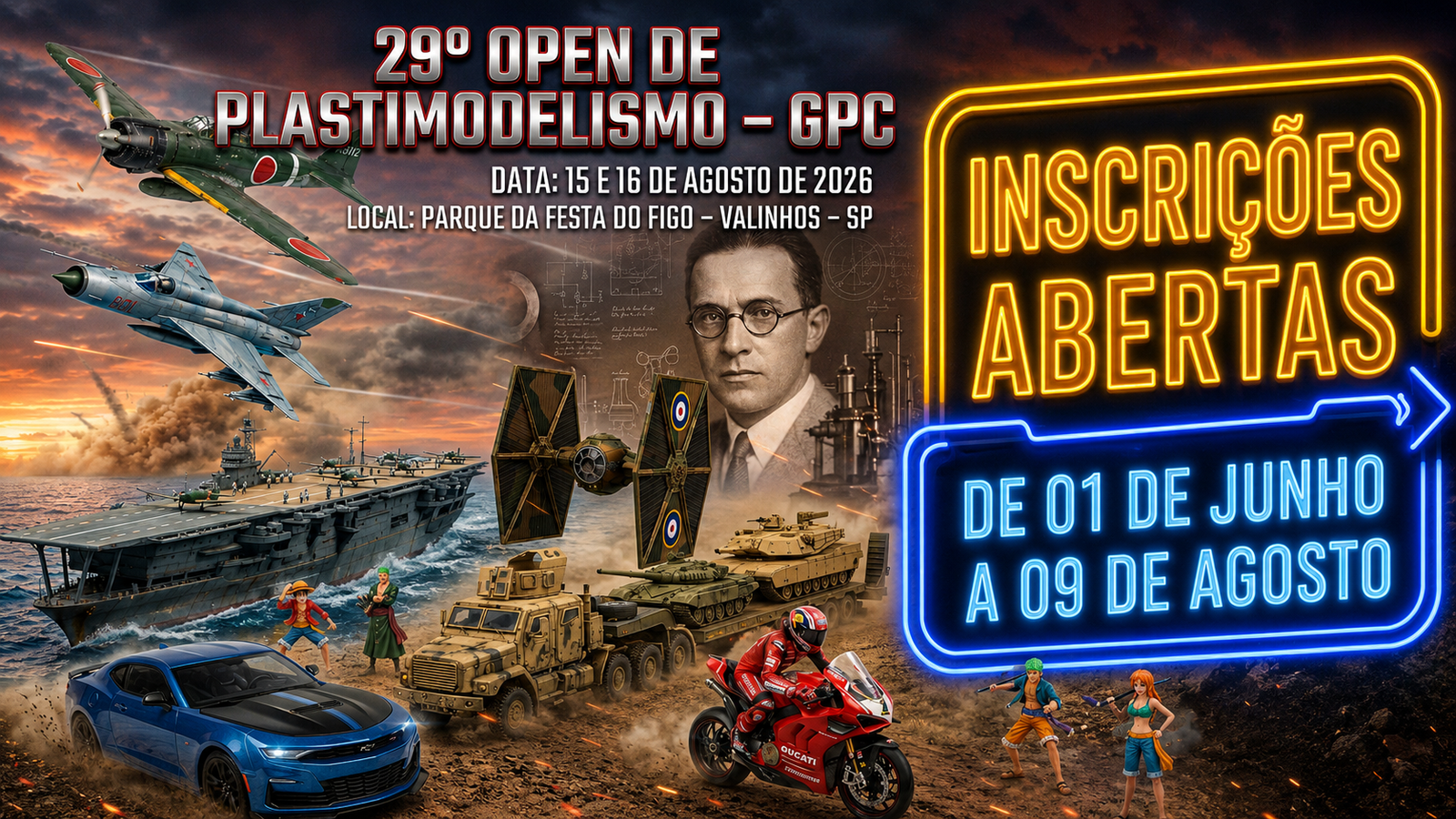 Imagem de abertas as inscrições para o 29 Open GPC