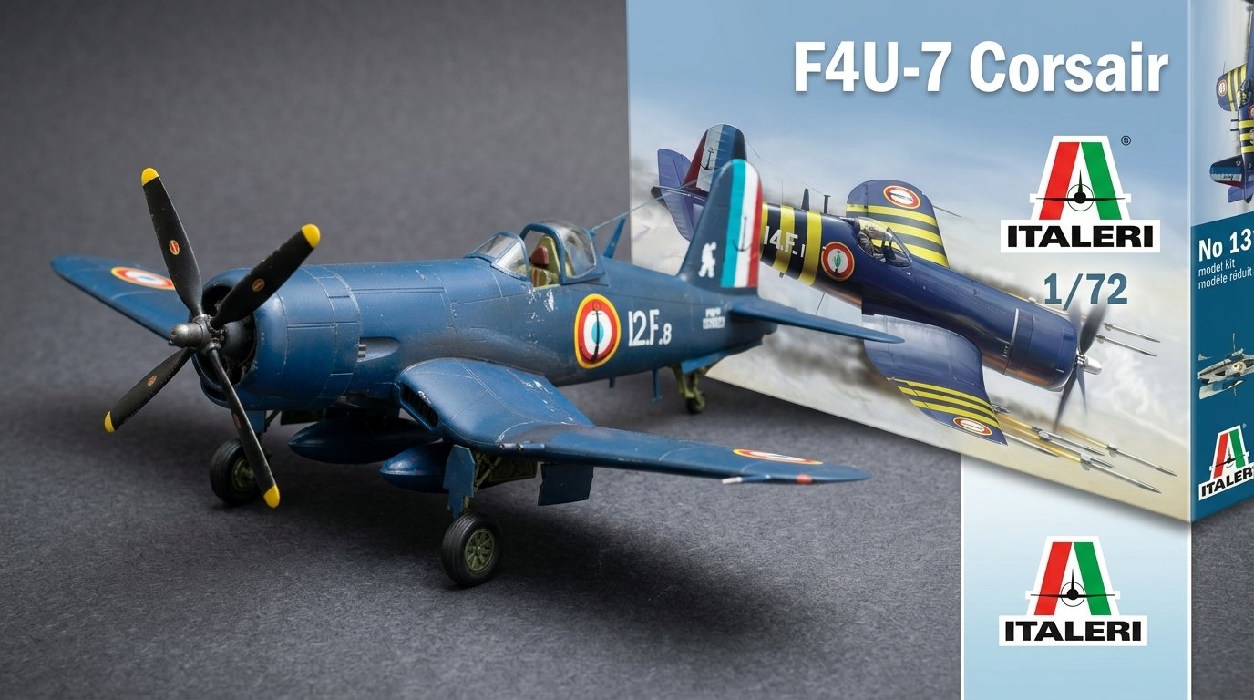 Capa da Montagem do F4U-7 CORSAIR ITALERI 1/72