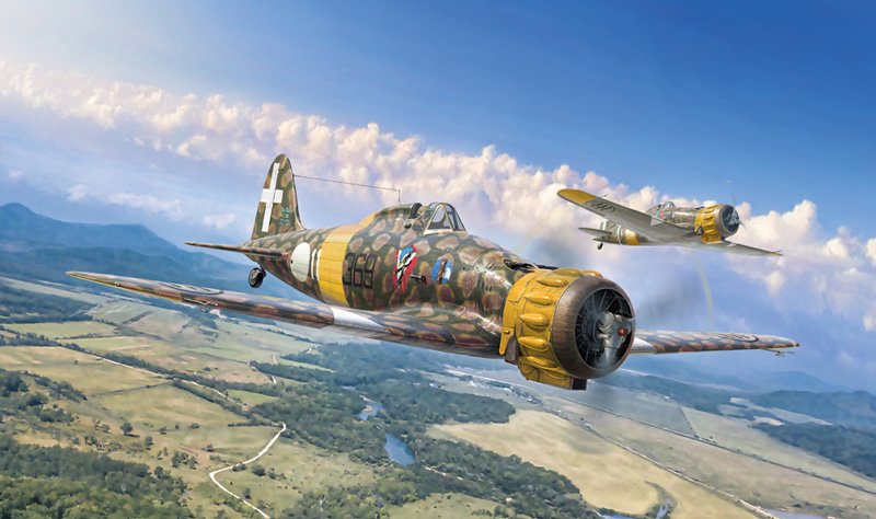Ilustração MACCHI MC.200 SAETTA ITALERI 132
