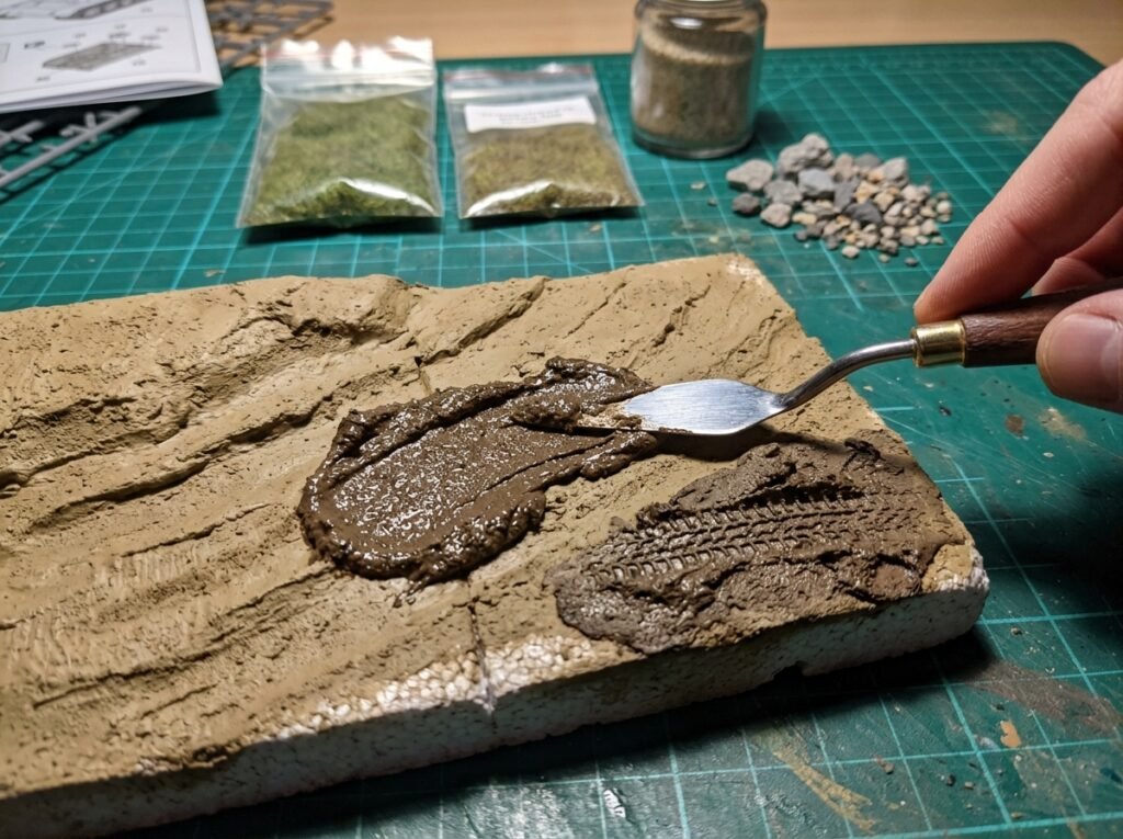 Aplicação de textura no terreno para criar um diorama