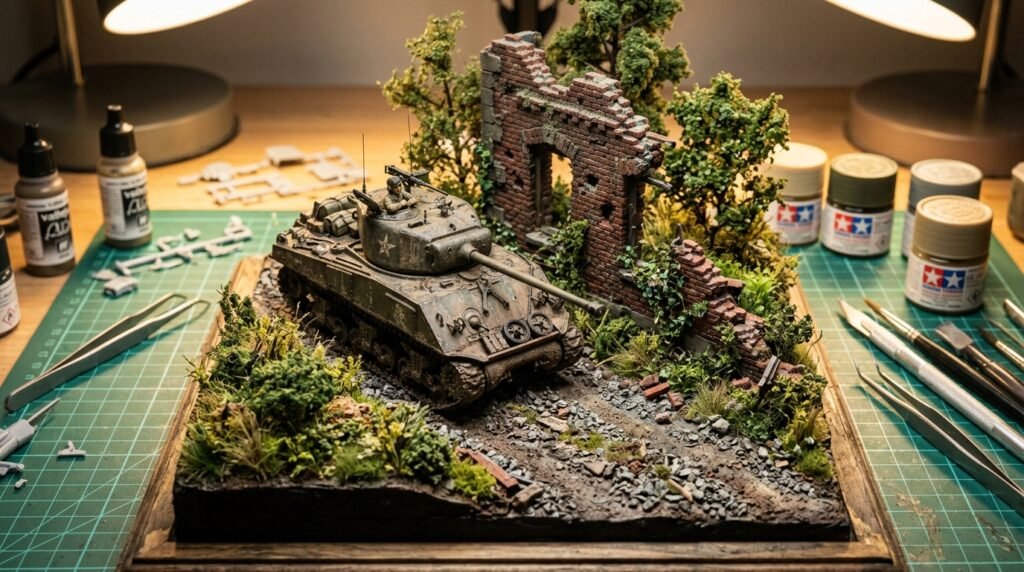 Capa de como construir um diorama completo